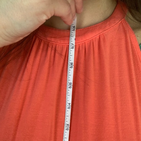 Coral long dress - Picture 3 of 3